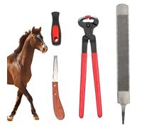 Tondeuse à ongles pour chevreuils, outils de détail pour poneys | Jeu ergonomique multifonction pour soin et tonte équine avec design palmier