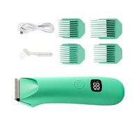 Tondeuse à poils corporels ABS - Appareil de toilettage pour hommes 14 cm | Tondeuse électrique pour le corps avec affichage numérique, technologie silencieuse pour la zone, les testicules, le