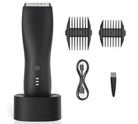 Tondeuse à poils corporels pour homme, tondeuse à boules, tondeuse électrique pour bikini humide/sec, pour la poitrine, les jambes, étanche et rechargeable