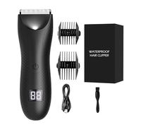 Tondeuse À Poils Corporels Pour Hommes | Appareil De Toilettage Électrique Avec Éclairage LED,Rasoir Imperméable Pour Poils Corporels | Pour Hommes Et Femmes Routine Matinale Pré-Entraînement Voyage V