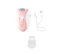 Tondeuse à poils corporels - Tondeuse étanche rechargeable par USB pour zones sensibles, 3 peignes de protection et lame en céramique, kit de toilettage indolore pour bikini/visage