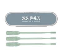 Tondeuse à poils de manuelle | 3X Tondeuse à cheveux pour narines en acier inoxydable, outil de rasage portable, ciseaux à poils de double face pour hommes et femmes, voyage en plein air