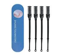Tondeuse à poils de nez à double tête, 4 pièces 2 en 1 pour épilation manuelle du nez et des oreilles, rotation à 360°, accessoires de voyage portables pour homme et femme, kit de toilettage personnel