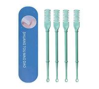 Tondeuse à poils de nez à double tête, 4 pièces 2 en 1 pour épilation manuelle du nez et des oreilles, rotation à 360°, essentiels de voyage pour homme et femme, kit de toilettage personnel cadeau