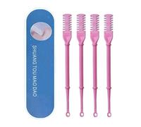 Tondeuse à poils de nez à double tête, 4 pièces 2 en 1 pour épilation manuelle du nez et des oreilles, rotation à 360°, essentiels de voyage pour homme et femme, kit de toilettage personnel (rose