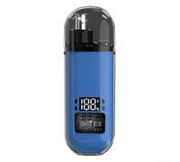 Tondeuse à poils de nez électrique avec affichage numérique - Kit de toilettage rechargeable pour homme - Lames en acier inoxydable - Coupe précise - Portable - Taille de voyage 11 cm (affichage bleu)