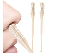 Tondeuse à poils de nez manuelle, tondeuse à poils de narine, épilation nasale | 2 x Beauty Care Precision Personnel Sécurisé Manuel rotatif Dépilatoire Ciseaux Shavers pour femmes et hommes