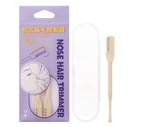 Tondeuse à poils de nez - Tondeuse à nez et oreilles de précision 2 en 1, épilateur manuel pour narines, coupe durable en acier inoxydable, appareil de toilettage pratique avec étui de rangement |