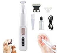 Tondeuse à poils for chiens, tondeuse électrique rechargeable et étanche avec lumière LED, silencieuse, idéale for le toilettage autour des yeux, des oreilles et du visage.