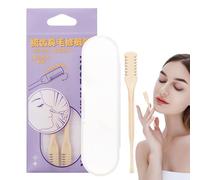 Tondeuse à poils nasaux 2 en 1 - Avec boîte de rangement - Portable - Pour nez, oreilles et moustaches