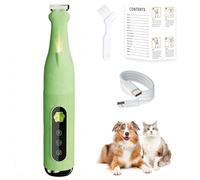 Tondeuse a Poils pour Chiens,Sans Fil et Rechargeable,Silencieuse,avec Lumière LED pour le Toilettage et la Coupe des Poils Autour des Pattes,Yeux,Oreilles et Du Visage