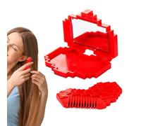 Tondeuse à pointes fourchues pour les cheveux | Ciseaux et peigne à franges avec miroir - Cutter à pointes fourchues en forme de cœur, pour les soins quotidiens, les voyages, la maison, les soins