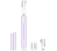Tondeuse à Sourcils Perfectionnée,électrique Tondeuse Cheveux Visage avec Peigne,Précision Rasoir Cheveux Sourcil Alimenté par Pile,Petit Rasoir Poil du Visage Indolore Fonctionnant(Q620)