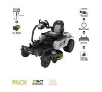 Tondeuse Autoportée électrique Zturn ZT4201ES, jusqu'à 10000m2 en une seule charge avec 6 batteries 12Ah