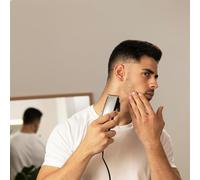 Tondeuse Bamba Precisioncare Titanium. Batterie Avec Autonomie De 60 Minutes. Lames En Acier Inoxydable Avec Revêtement En Titane, 3 Peignes Pour Barbe Et Cheveux (Proclipper Titanium)