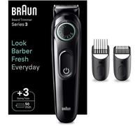 Braun BeardTrimmer 3 BT3411 Batterie 40 2 cm Noir, Vert