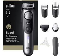 Braun BeardTrimmer 9 BT9520 tondeuse à barbe Batterie 52 2 cm Mouillé & sec Noir, Gris