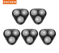 Tondeuse Barbe Homme Enchen Black Stone rasoir de rechange pour homme rasage 3D tête de lame flottante 5 lames détachables