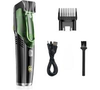 Tondeuse Barbe Premium avec Aspiration, Bartschneider Herren Haut de Gamme Sans Fil, Lames Acier Précises, Finition Étanche IPX6, Rasoir Barbe Électrique pour Salle de Bain Soignée et Confort (Grün)