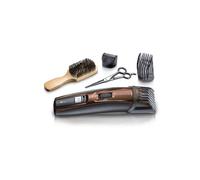 Remington Tondeuse Barbe MB4046 – sans fil, lames titane auto-affûtées, sabots ajustables – Brun