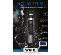 Tondeuse Barbe WAHL Aqua Trim - Sans Fil - Batterie Lithium Ion - Étanche - Gris