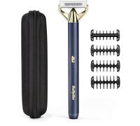BaByliss Tondeuse à barbe et rasoir X-Blade Super-X Metal Sans fil 45 min 4 sabots Bleu