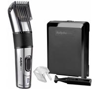 BABYLISS E977E - Tondeuse a cheveux CARBON STEEL - 26 étapes de longueur - Sans fil - Lame auto aiguisable acier inoxydable - Noir Argent G