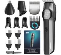 Tondeuse Cheveux Hommes Professionnel 210 Mins d'Autonomie Tondeuse à Cheveux Sans Fil Étanche IPX7 Kit Tondeuse Cheveux Étanche