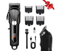 Tondeuse Cheveux Hommes, Professionnel Tondeuse Barbe Homme avec Display LED, Tondeuse Homme Usage Domestique et Salon de Coiffure, 2000 mAh Rechargeable Rasoir Electriques