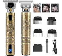 Tondeuse Cheveux Hommes, Professionnelle Tondeuse Barbe et Cheveux, Rechargeable Rasoir Electriques, Sans Fil Tondeuse à Cheveux à écran LCD pour les Enfants et la Famille
