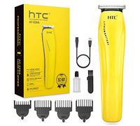 Tondeuse Cheveux Hommes,Tondeuse Electriques Barbe,Tondeuse Barbe Rechargeable à Batterie au Lithium avec Sans Fil avec 4 Peignes de Guidage (jaune)
