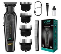 Tondeuse cheveux professionnelle - SUTEO - VGR 995 - Zéro espace de coupe - Sans fil - 4 sabots (1.5/3/4.5/6mm)