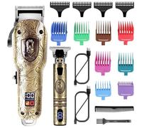 Hatteker Rasoir électrique tondeuse à barbe Rasoir triple lame étanche Or