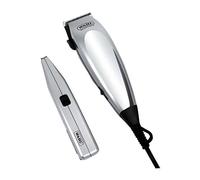 Tondeuse cheveux WAHL Deluxe HomePro 79305-1316 filaire 8 sabots 3 à 25 mm Lame métal carbone Gris