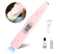 Tondeuse Chien,Tondeuse Patte Chien entre Coussinets, PET Hair Trimmer avec lumière LED,Portable Paw Trimmer pro, USB Rechargeable pour Chien, Pattes de Chat, Yeux, Oreilles, Visage