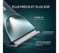 Tondeuse Corps Homme, Tondeuse Intime Homme, Tondeuse Homme Partie Intime Étanche Ipx7 Autonomie 120min Rechargeable Par Usb Avec Lumière Led Pour Aisselles, Aines, Poils Intimes (Vert)
