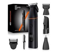 Tondeuse Corps - MAXGROOM -M-881-4 en 1 Tondeuse Corps Homme-4 Têtes Interchangeables, Amovibles,Magnétique, Étanches