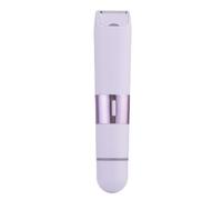 Tondeuse de bikini 2 en 1 pour femme - Rasoir électrique rechargeable à double tête - Tondeuse personnelle étanche pour bikini, jambes, poils pubiens, corps et zones intimes