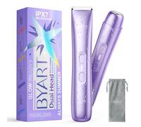 Tondeuse de bikini pour femme à double tête - Rasoir électrique étanche IPX7 pour la beauté, rasoir intime indolore pour zone privée, cadeaux tendance pour adolescente, femme, sœur, maman (violet)
