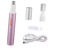Tondeuse de nez 2 en 1 pour hommes et femmes dotée d ' une technologie de coupe rechargeable par USB et d ' une tête amovible pour un toilettage précis et sûr, tondeuse de nez à piles