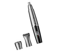 Tondeuse de nez électrique étanche IPX7 alimentée par batterie rechargeable pour une épilation lisse et confortable en quelques secondes