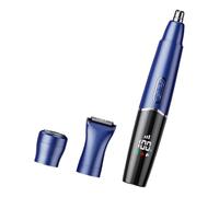 Tondeuse de nez électrique étanche IPX7 alimentée par batterie rechargeable pour une épilation lisse et confortable en quelques secondes