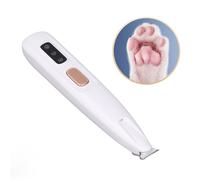 Tondeuse de pattes pour animaux domestiques avec lumière LED, efficace, silencieuse, rechargeable et électrique pour les pattes des chiens