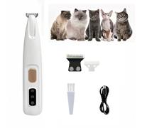Tondeuse de Précision Silencieuse pour Chat - Toilettage Zones Sensibles, Lames Hypoallergéniques Sécurisées, Rechargeable, Anti-Nœuds & Poils Longs/Courts