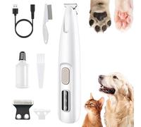 Tondeuse de Toilettage GrosMatou - Douceur & Sécurité, Tondeuse Chat Silencieuse, Rechargeable Par USB, Comprend un Éclairage LED, Compact et Pratique, Étanche