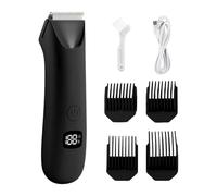 Tondeuse de zone intime masculine - Indicateur d'écran LCD, dispositif de rasage multi-zones pour les régions privées, sous les bras, torse, membres Kit de réduction des peluches alternatif |