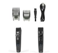 Tondeuse Digitale Multifonction Aspirante3-En-1- Cheveux- Barbe Et Corps