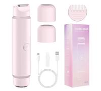 Tondeuse efficace pour appareil d'épilation électrique double face, texture ABS, adaptée à l'utilisation du visage et du corps, tondeuse pour à faible bruit