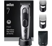 Tondeuse Electrique A Cheveux Series 5 Hc7590, Gris, Lavable Et Sans Fil, Coffret Avec 2 Sabots Et 17 Longueurs Pour Tondre Ou Couper, Lames Affutées, Kit Pour Une Coupe Sans Effort