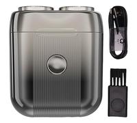 Tondeuse électrique de poche avec double tête de coupe flottante rechargeable pour homme lavable pour un usage quotidien